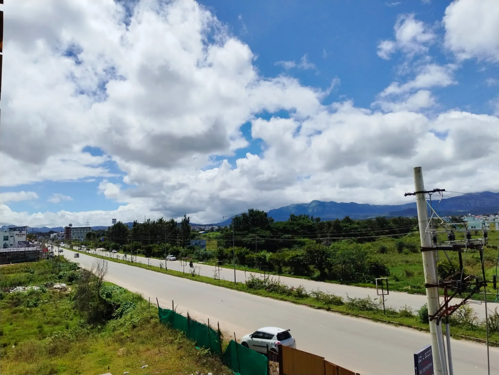 Panoramic view from the hotel